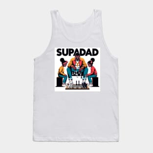 Dad Play Chess With Children Tank Top